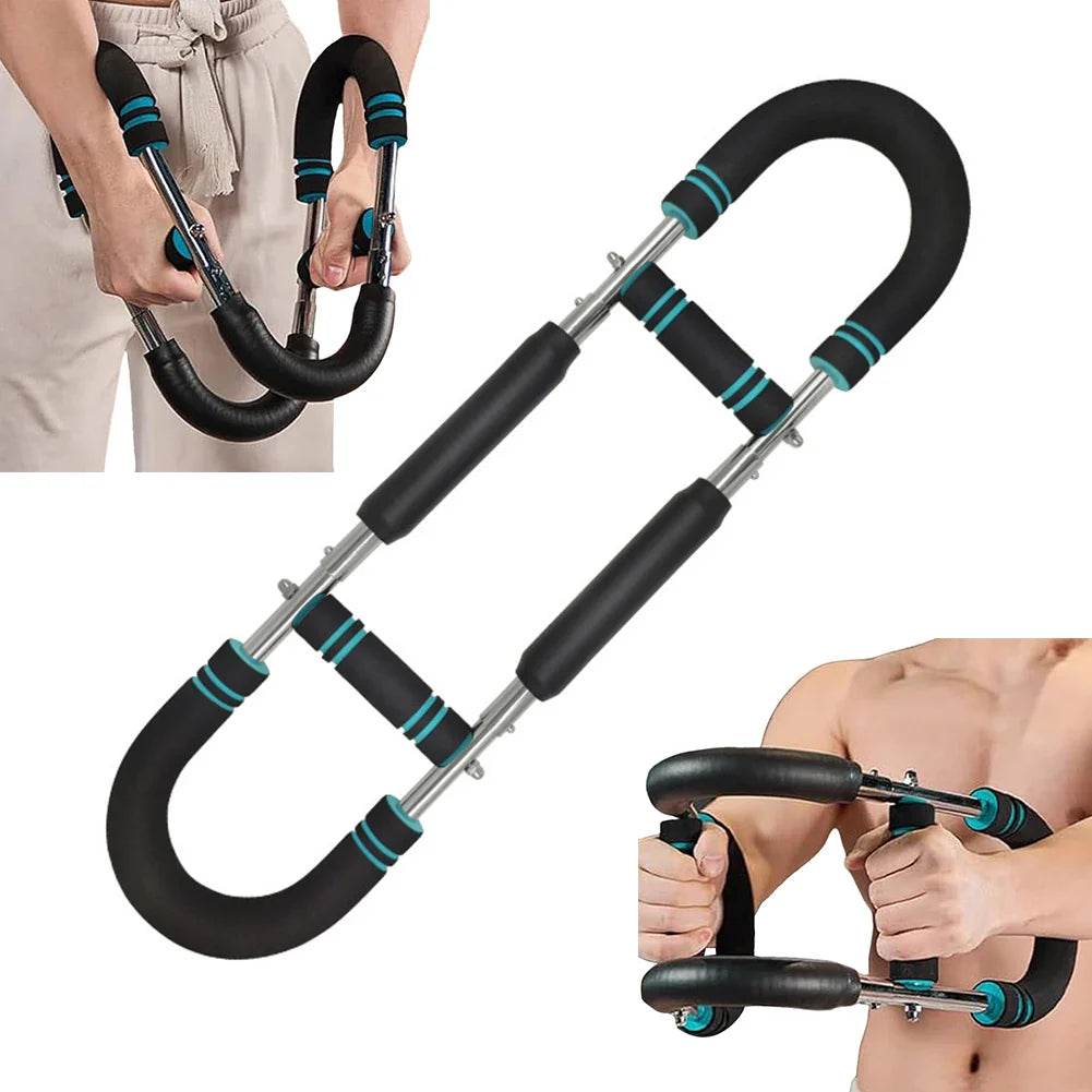 – Adjustable Resiest & Arm Exerciser | Home Workout Equipment Stance Chfor Strength & Muscle Training