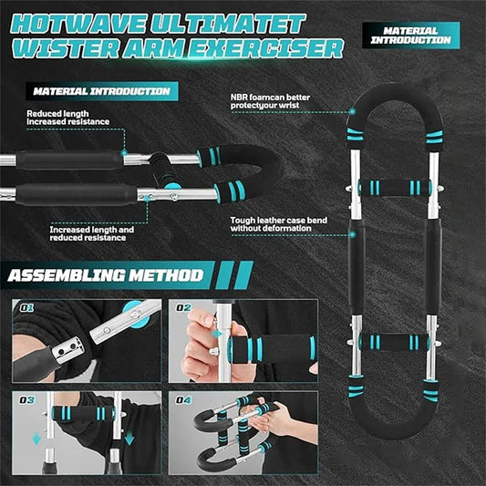 – Adjustable Resiest & Arm Exerciser | Home Workout Equipment Stance Chfor Strength & Muscle Training